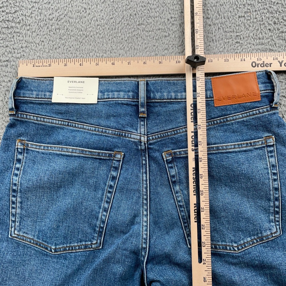 Everlane The Original Cheeky Jean Womens 30 Blue Straight Leg High Rise 31x26 - Picture 5 of 11